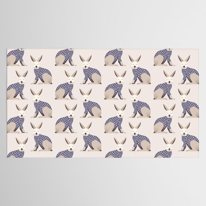 Whimsical European Hare Tablecloth Gallery Image 2