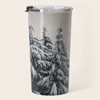 Winter Woods II - Snow Capped Forest Adventure Nature Photography Travel Mug Gallery Image 3