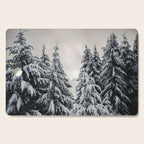 Winter Woods II - Snow Capped Forest Adventure Nature Photography Cutting Board Gallery Image 1