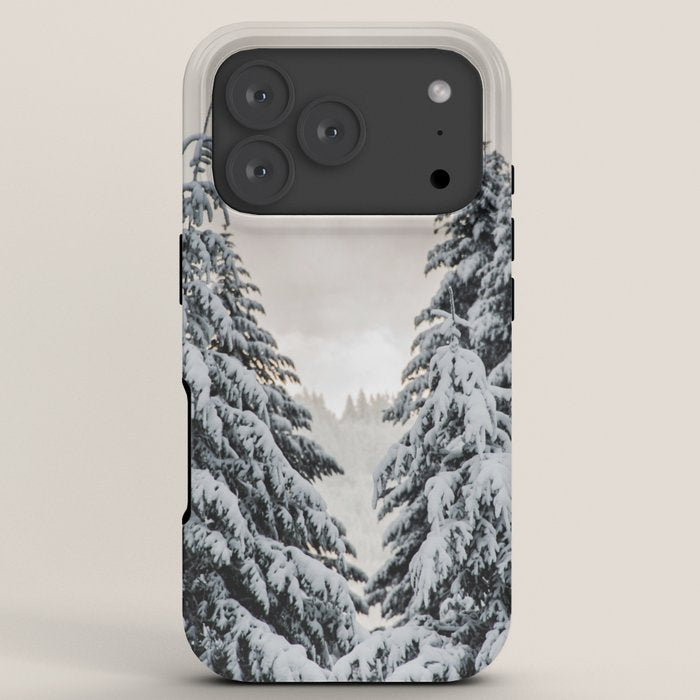 Winter Woods II - Snow Capped Forest Adventure Nature Photography iPhone Case Gallery Image 7