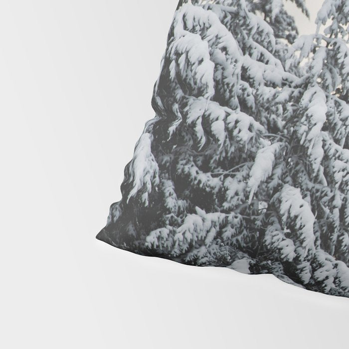Winter Woods II - Snow Capped Forest Adventure Nature Photography Pillow Sham Gallery Image 4