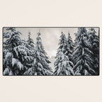 Winter Woods II - Snow Capped Forest Adventure Nature Photography Desk Mat Gallery Image 3