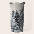 Winter Woods II - Snow Capped Forest Adventure Nature Photography Travel Mug Gallery Image 2
