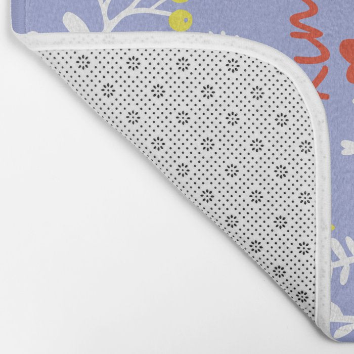 be kind - scandinavian folk art illustration Bath Mat Gallery Image 2