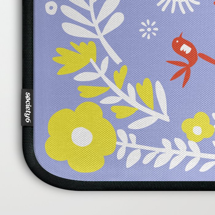 be kind - scandinavian folk art illustration Laptop Sleeve Gallery Image 3