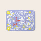 be kind - scandinavian folk art illustration Bath Mat Gallery Image 1