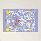 be kind - scandinavian folk art illustration Welcome Mat Gallery Image 1