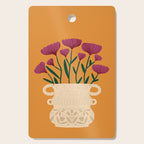 Ivory Vintage Flower Vase on Marigold Cutting Board Gallery Image 1