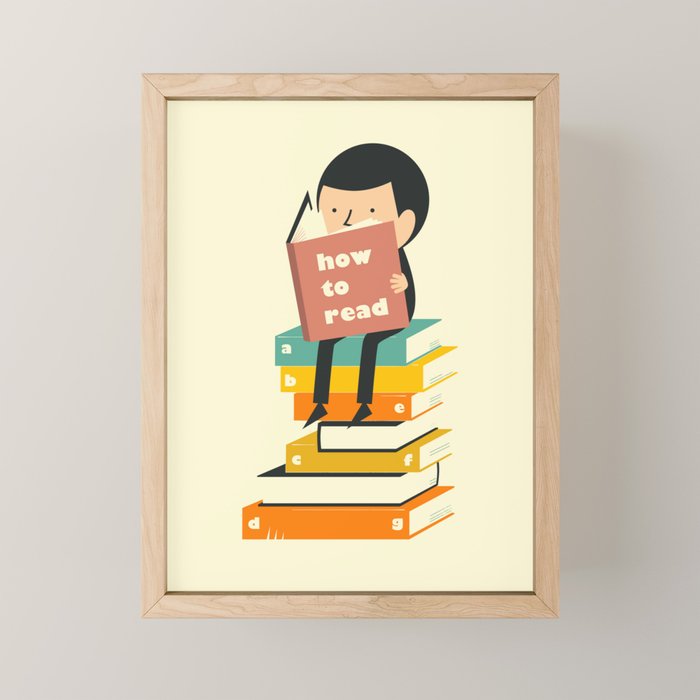 HOW TO READ Mini Art Print Gallery Image 1