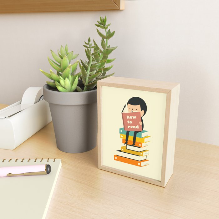 HOW TO READ Mini Art Print Gallery Image 2