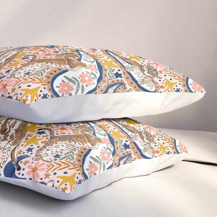 Leopard Cubs and Stars Pillow Sham Gallery Image 3