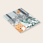 Fox Snow Walk, Animals Wildlife Winter, New Years Christmas Forest Wildlife Painting Notebook Gallery Image 2