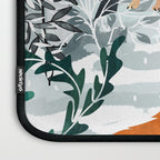 Fox Snow Walk, Animals Wildlife Winter, New Years Christmas Forest Wildlife Painting Laptop Sleeve Gallery Image 3