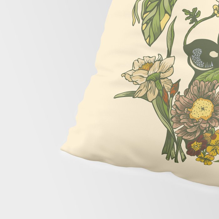 Botanical Pug Pillow Sham Gallery Image 4