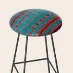 Traditional Berber Bohemian Moroccan Handmade Fabric Style Fall Autumn Color Inspiration Stool Gallery Image 2