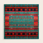 Traditional Berber Bohemian Moroccan Handmade Fabric Style Fall Autumn Color Inspiration Wood Wall Art Gallery Image 1