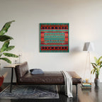 Traditional Berber Bohemian Moroccan Handmade Fabric Style Fall Autumn Color Inspiration Wood Wall Art Gallery Image 2