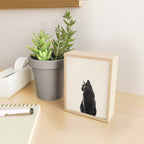 Black Cat Mini Art Print Gallery Image 2