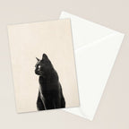 Black Cat Stationery Card Gallery Image 2