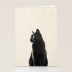 Black Cat Stationery Card Gallery Image 2