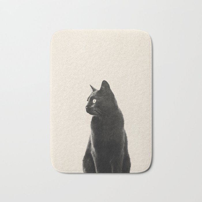 Black Cat Bath Mat Gallery Image 1
