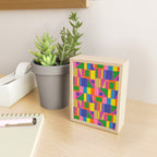 Fun Colorful Mid Century Modern Modtastic Abstract Geometric Pattern Mini Art Print Gallery Image 2