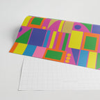 Fun Colorful Mid Century Modern Modtastic Abstract Geometric Pattern Wrapping Paper Gallery Image 2