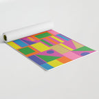 Fun Colorful Mid Century Modern Modtastic Abstract Geometric Pattern Yoga Mat Gallery Image 2