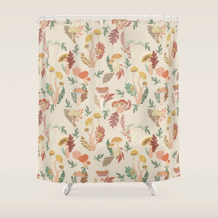 Wild mushrooms I Shower Curtain Gallery Image 1