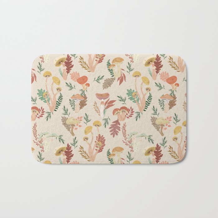 Wild mushrooms I Bath Mat Gallery Image 1