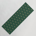 Art Deco Vector in Green and Gold Yoga Mat Gallery Image 1
