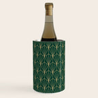 Art Deco Vector in Green and Gold Wine Chiller Gallery Image 1