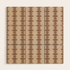  Geometric Southwestern Pattern XLV Desert Beige Wood Wall Art Gallery Image 1