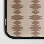  Geometric Southwestern Pattern XLV Desert Beige Laptop Sleeve Gallery Image 3