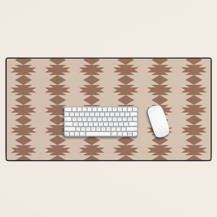  Geometric Southwestern Pattern XLV Desert Beige Desk Mat Gallery Image 1