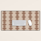  Geometric Southwestern Pattern XLV Desert Beige Desk Mat Gallery Image 1