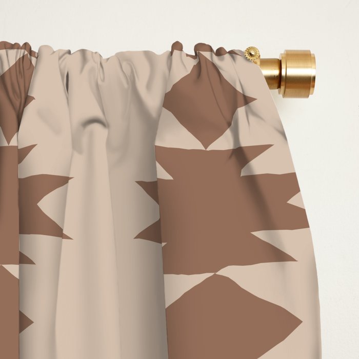  Geometric Southwestern Pattern XLV Desert Beige Window Curtain Gallery Image 2