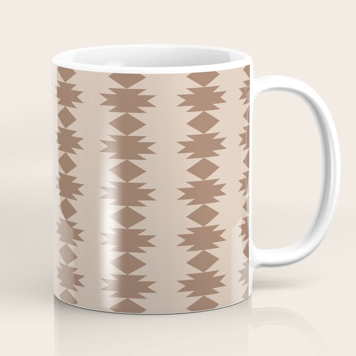  Geometric Southwestern Pattern XLV Desert Beige Coffee Mug Gallery Image 1