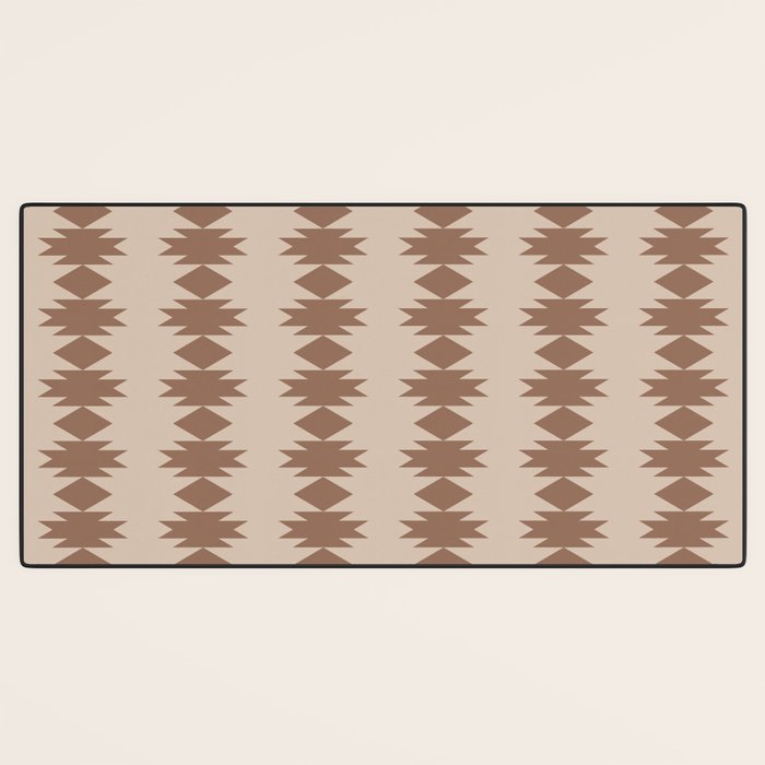  Geometric Southwestern Pattern XLV Desert Beige Desk Mat Gallery Image 3
