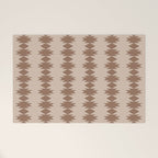  Geometric Southwestern Pattern XLV Desert Beige Welcome Mat Gallery Image 1