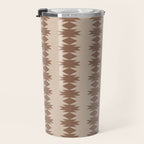  Geometric Southwestern Pattern XLV Desert Beige Travel Mug Gallery Image 3