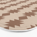  Geometric Southwestern Pattern XLV Desert Beige Bath Mat Gallery Image 3