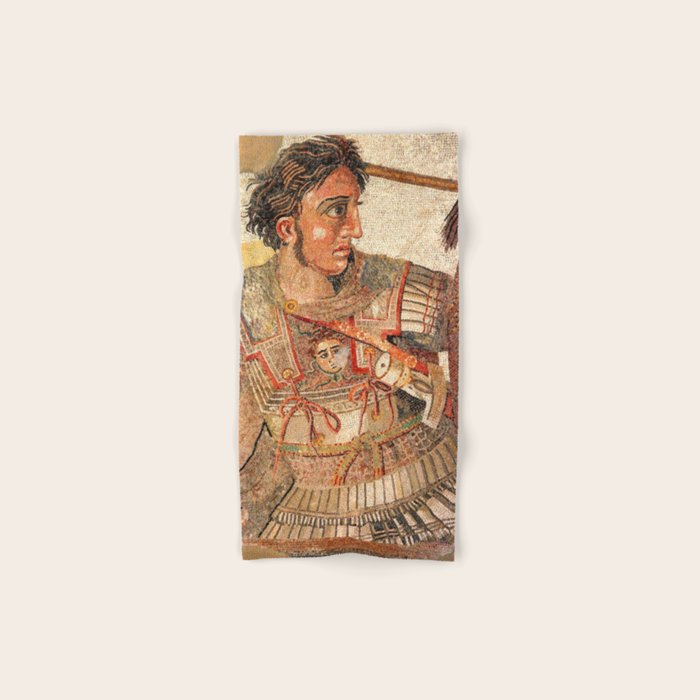 Battle Of Issus Mosaic Alexander The Great Bath Towel Gallery Image 1