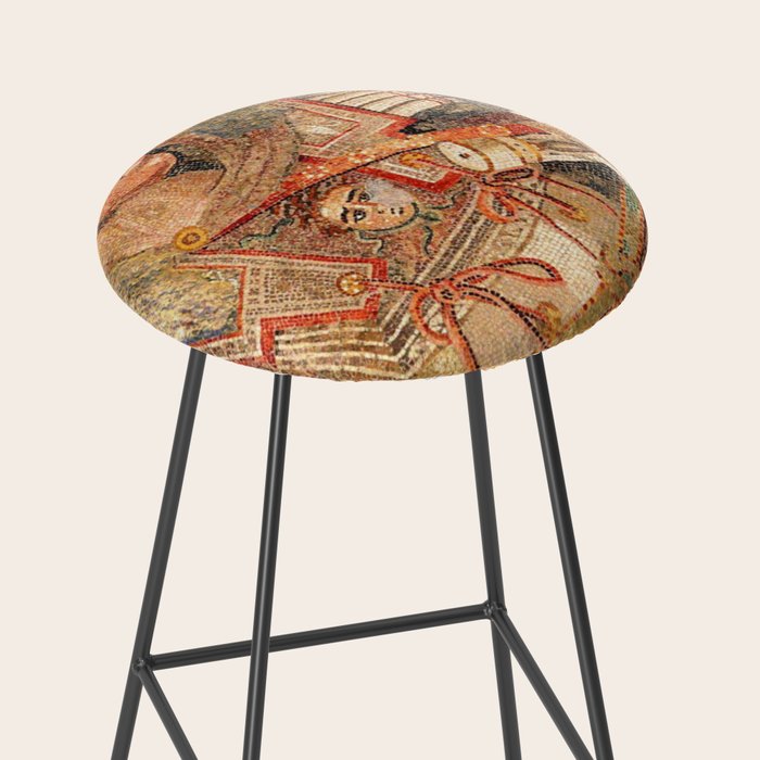 Battle Of Issus Mosaic Alexander The Great Stool Gallery Image 2