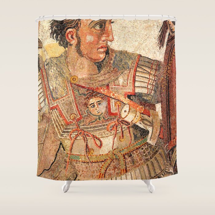 Battle Of Issus Mosaic Alexander The Great Shower Curtain Gallery Image 1