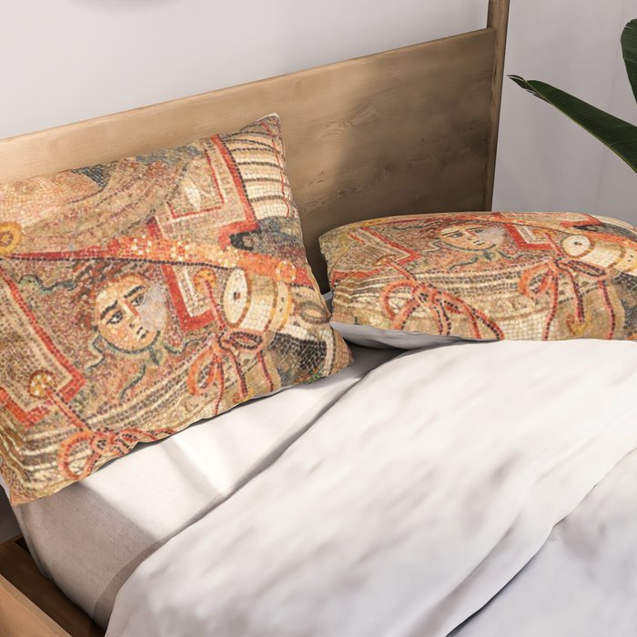 Battle Of Issus Mosaic Alexander The Great Pillow Sham Gallery Image 2