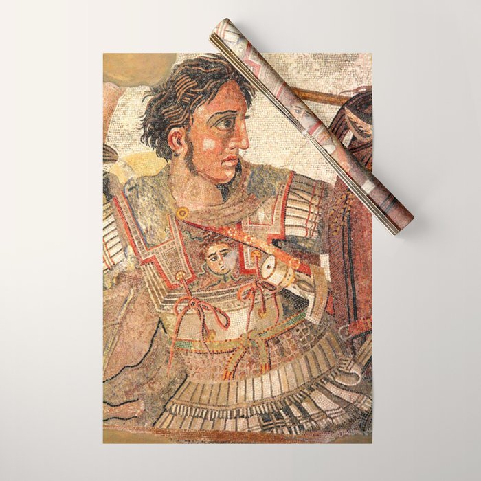 Battle Of Issus Mosaic Alexander The Great Wrapping Paper Gallery Image 1