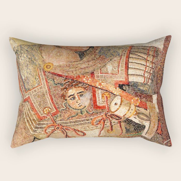 Battle Of Issus Mosaic Alexander The Great Rectangular Pillow Gallery Image 2