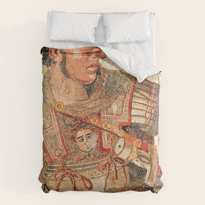 Battle Of Issus Mosaic Alexander The Great Duvet Cover Gallery Image 6