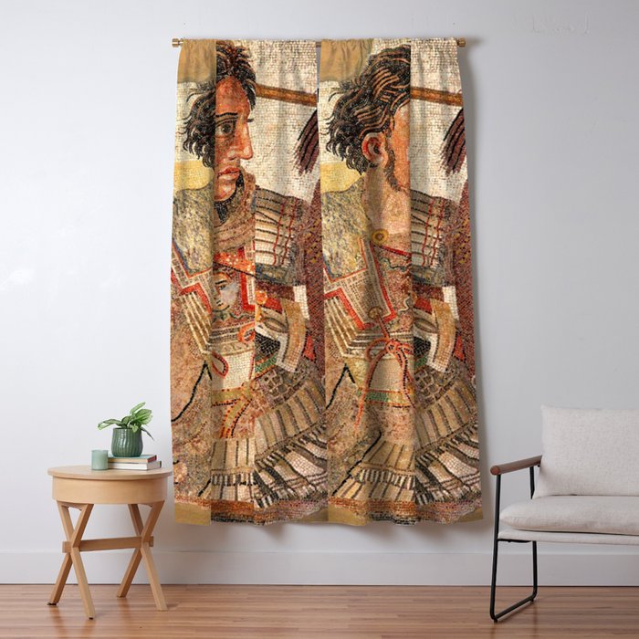 Battle Of Issus Mosaic Alexander The Great Window Curtain Gallery Image 5
